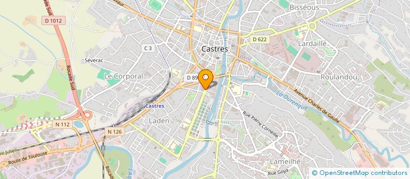 localisation de l'entreprise SYNDICAT MIXTE AERODROME CASTRES MAZAMET  LABRUGUIERE