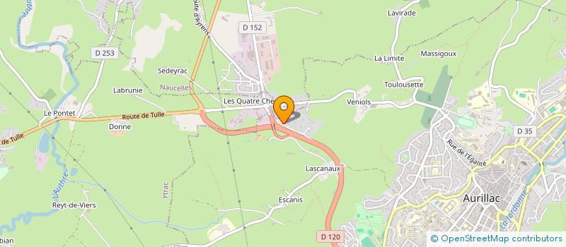 localisation de l'entreprise SYNDICAT MIXTE AGEDI à AURILLAC