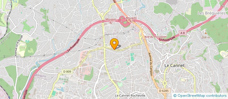 localisation de l'entreprise SYNDICAT MIXTE CENTRE EDUCATIF CULTUREL CAMPELIERES  MOUGINS