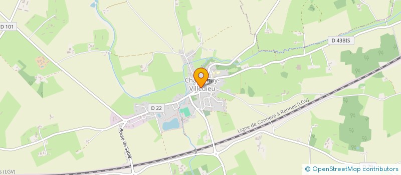 localisation de l'entreprise SYNDICAT MIXTE D'ALIMENTATION EN EAU POTABLE (SMAEP) DE L'AUNAY - LA TOUCHE à CHANTENAY-VILLEDIEU