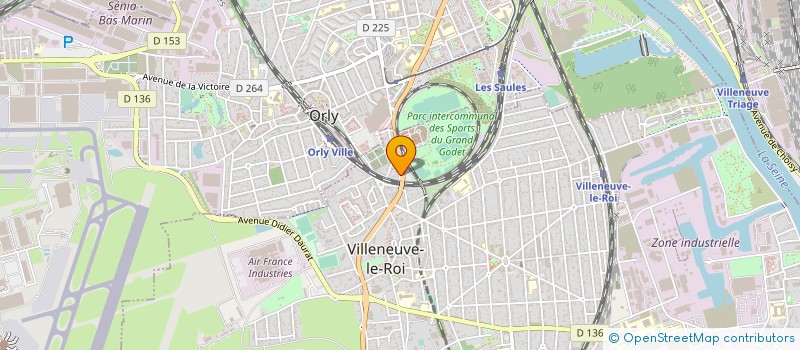 localisation de l'entreprise SYNDICAT MIXTE D'AMENAGEMENT ET DE GESTION DU PARC DES SPORTS ET DE LOISIRS DU GRAND GODET à VILLENEUVE-LE-ROI
