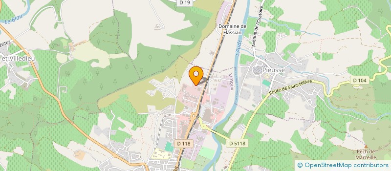 localisation de l'entreprise SYNDICAT MIXTE D AMENAGEMENT HYDRAULIQUE DE LA HAUTE VALLEE DE L AUDE  LIMOUX