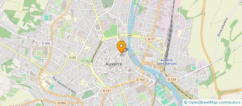 localisation de l'entreprise SYNDICAT MIXTE D'ANIMATION ET DE DEVELOPPEMENT TOURISTIQUE DU CANAL DU NIVERNAIS à AUXERRE