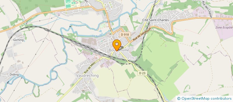 localisation de l'entreprise SYNDICAT MIXTE D'ASSAINISSEMENT DE L'ANZELING  BOUZONVILLE