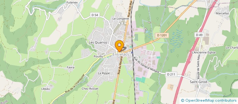 localisation de l'entreprise SYNDICAT MIXTE D'ASSAINISSEMENT DES TERRES ET D'ECOULEMENT DES EAUX DE LA PLAINE DE LA DEYSSE  ENTRELACS