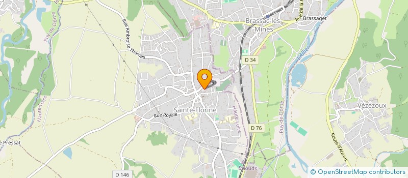 localisation de l'entreprise SYNDICAT MIXTE D'ASSAINISSEMENT DU BASSIN DE BRASSAC-LES-MINES - SAINTE-FLORINE  SAINTE-FLORINE