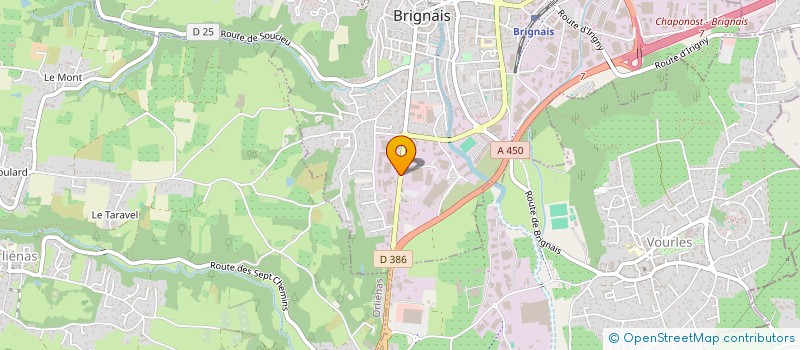 localisation de l'entreprise SYNDICAT MIXTE D HYDRAULIQUE AGRICOLE DU RHONE à BRIGNAIS