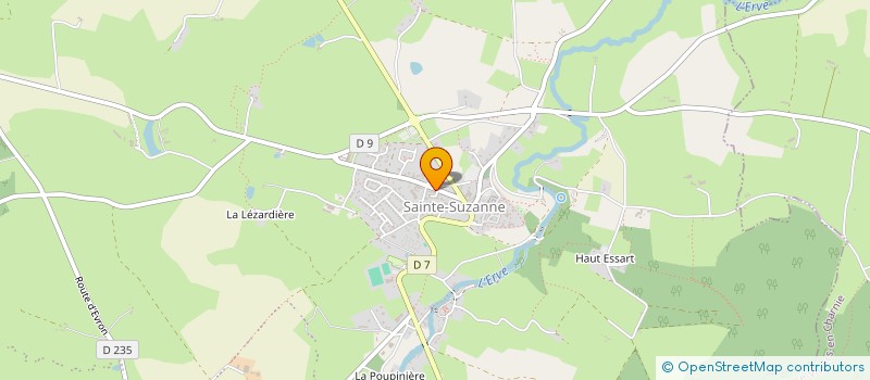 localisation de l'entreprise SYNDICAT MIXTE DE BASSIN ENTRE MAYENNE ET SARTHE (SBEMS) à SAINTE-SUZANNE-ET-CHAMMES