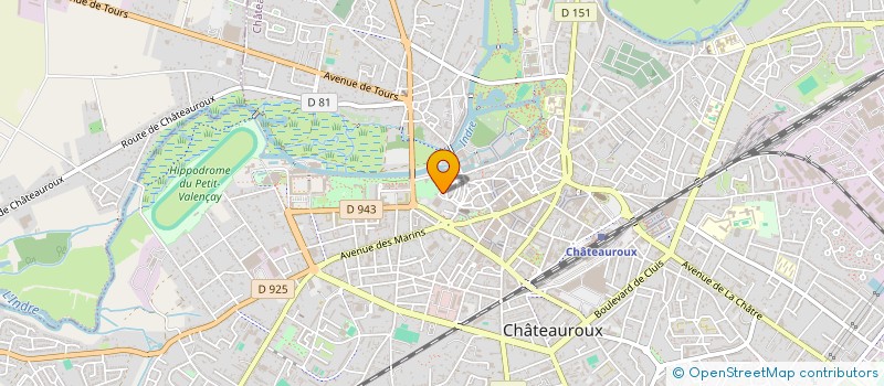 localisation de l'entreprise SYNDICAT MIXTE DE GESTION DE L ASSAINISSEMENT AUTONOME DANS L' INDRE à CHATEAUROUX