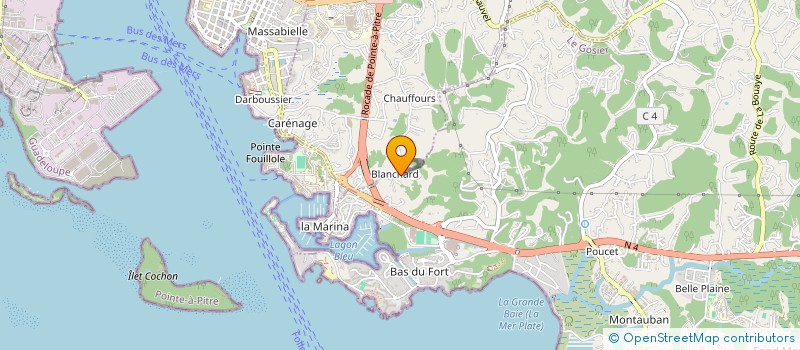 localisation de l'entreprise SYNDICAT MIXTE DE GESTION DE L'EAU ET DE L'ASSAISSEMENT DE GUADELOUPE  LE GOSIER