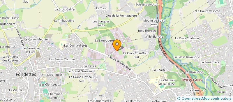 localisation de l'entreprise SYNDICAT MIXTE DE GESTION DE LA CUISINE CENTRALE DE FONDETTES  FONDETTES
