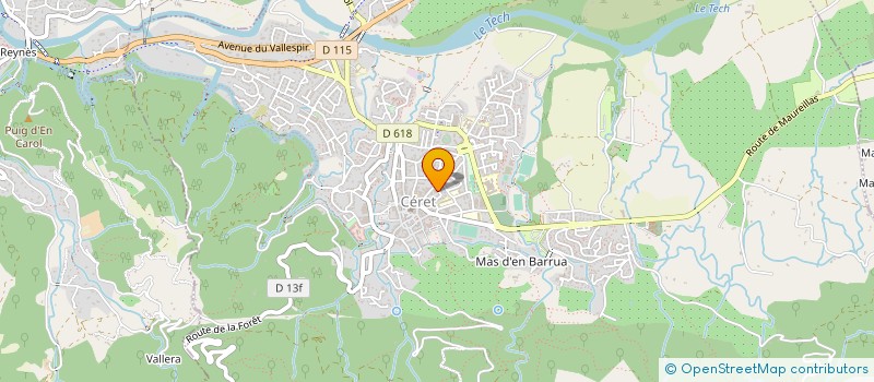 localisation de l'entreprise SYNDICAT MIXTE DE GESTION ET D'AMENAGEMENT TECH-ALBERES à CERET