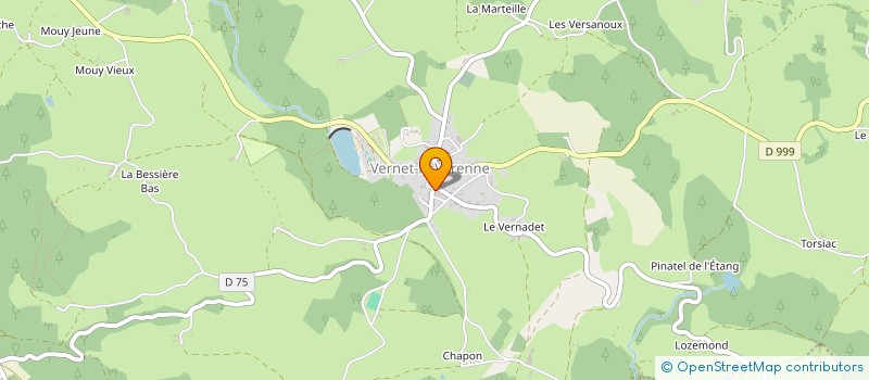 localisation de l'entreprise SYNDICAT MIXTE DE GESTION FORESTIERE DE VERNET LA VARENNE  LE VERNET-CHAMEANE