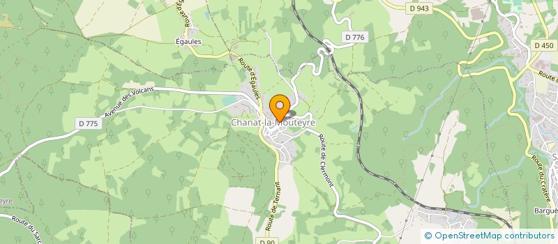 localisation de l'entreprise SYNDICAT MIXTE DE GESTION FORESTIERE DE VOLVIC SOURCES ET VOLCANS  CHANAT-LA-MOUTEYRE