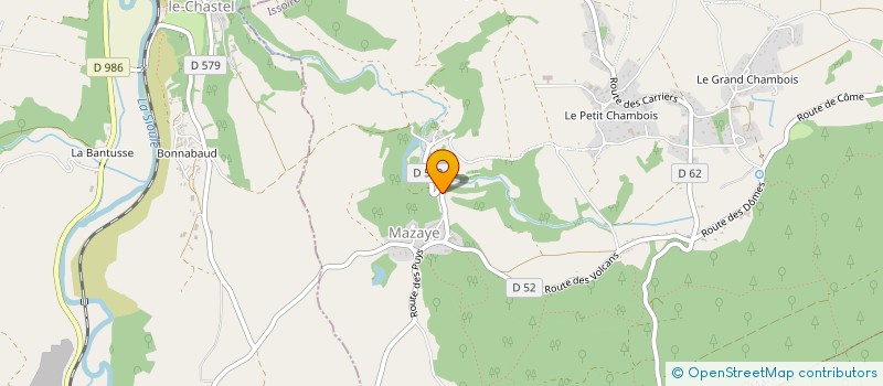 localisation de l'entreprise SYNDICAT MIXTE DE GESTION FORESTIERE MAZAYE - OLBY - SAINT-PIERRE LE CHASTEL  MAZAYE