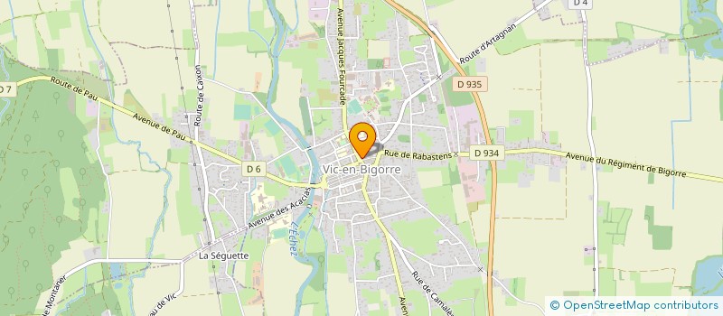 localisation de l'entreprise SYNDICAT MIXTE DE L'ADOUR AMONT à VIC-EN-BIGORRE