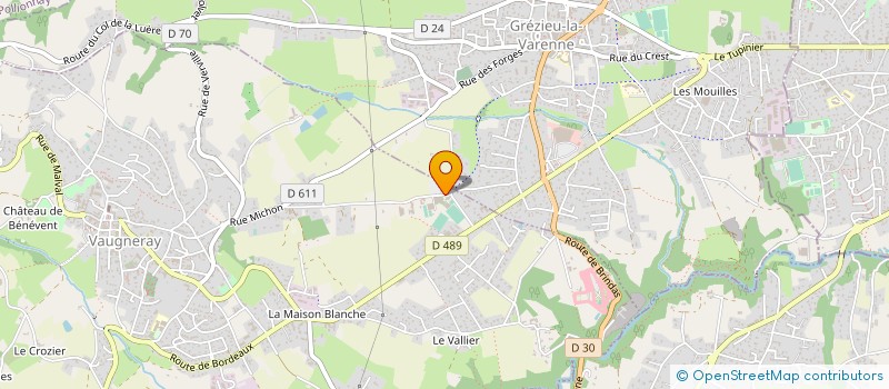 localisation de l'entreprise SYNDICAT MIXTE DE L'OUEST LYONNAIS à VAUGNERAY
