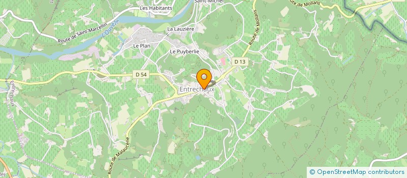 localisation de l'entreprise SYNDICAT MIXTE DE L'OUVEZE PROVENCALE à ENTRECHAUX