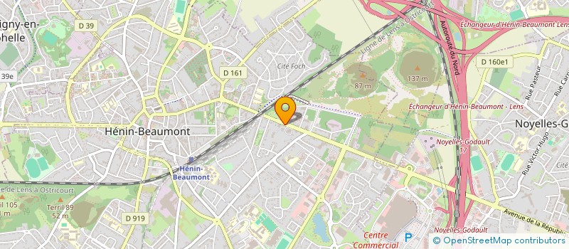 localisation de l'entreprise SYNDICAT MIXTE DE MISE EN OEUVRE DU SCOT à HENIN-BEAUMONT