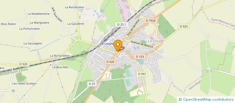 localisation de l'entreprise SYNDICAT MIXTE DE PRODUCTION D EAU POTABLE DE LA REGION DE LA LOUPE à LA LOUPE