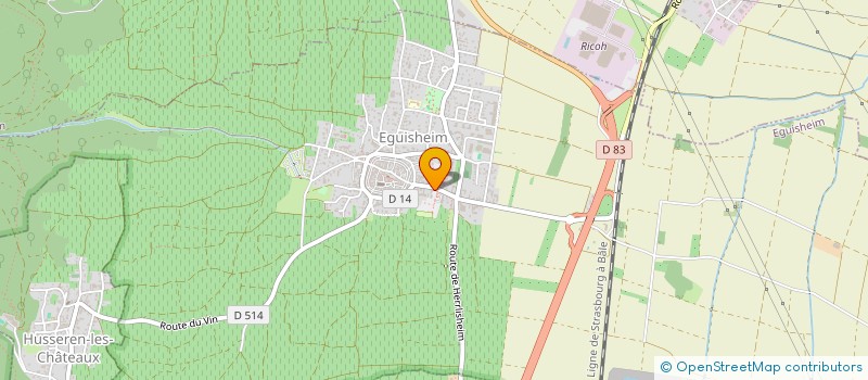 localisation de l'entreprise SYNDICAT MIXTE DE TRAITEMENT DES EAUX USEES DE LA REGION DES TROIS CHATEAUX (SMITEURTC)  EGUISHEIM