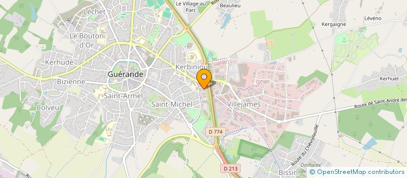 localisation de l'entreprise SYNDICAT MIXTE DE TRANSPORTS COLLECTIFS ROUTIERS DE LA PRESQU'ILE DE GUERANDE ATLANANTIQUE à GUERANDE