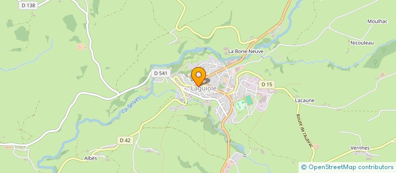 localisation de l'entreprise SYNDICAT MIXTE DES COMMUNES DE L'AUBRAC AVEYRONNAIS à LAGUIOLE