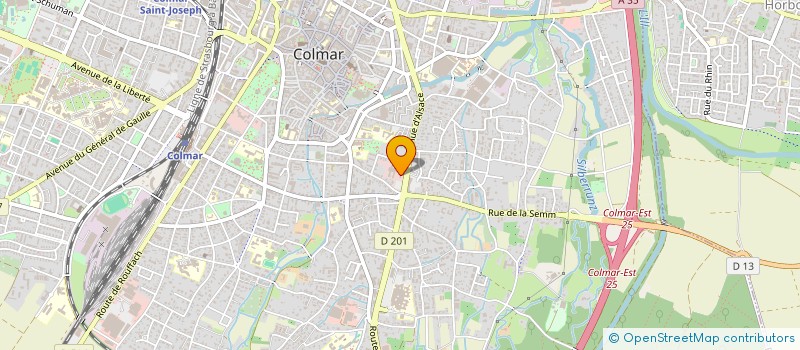 localisation de l'entreprise SYNDICAT MIXTE DES COURS D'EAU ET DES CANAUX DE LA PLAINE DU RHIN à COLMAR