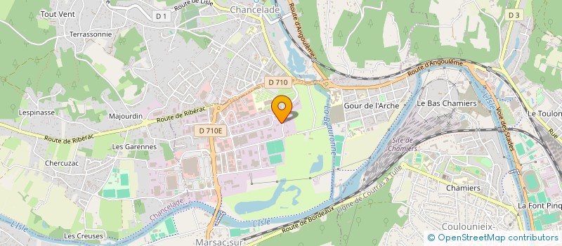 localisation de l'entreprise SYNDICAT MIXTE DES EAUX à MARSAC-SUR-L'ISLE