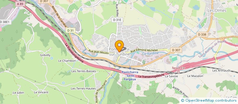 localisation de l'entreprise SYNDICAT MIXTE DES EAUX DE LA REGION DE TARARE à VINDRY-SUR-TURDINE