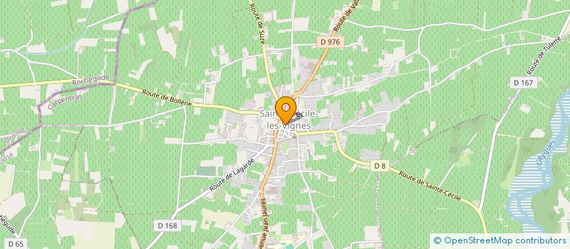 localisation de l'entreprise SYNDICAT MIXTE DES EAUX DE LA REGION RHONE-AYGUES-OUVEZE (RAO)  SAINTE-CECILE-LES-VIGNES