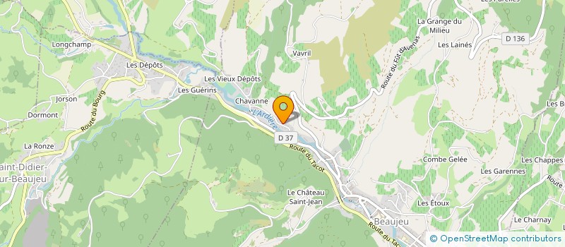 localisation de l'entreprise SYNDICAT MIXTE DES EAUX DE LA VALLEE D'ARDIERES à BEAUJEU