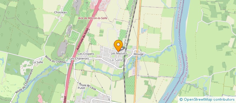 localisation de l'entreprise SYNDICAT MIXTE DES EAUX DU NORD DE MACON à LA SALLE