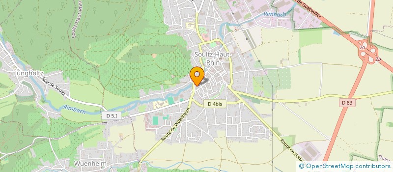 localisation de l'entreprise SYNDICAT MIXTE DES GARDES CHAMPETRES INTERCOMMUNAUX  SOULTZ-HAUT-RHIN