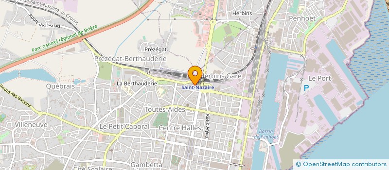 localisation de l'entreprise SYNDICAT MIXTE DES PORTS DE PLAISANCE ET DE PECHE DE LOIRE-ATLANTIQUE  SAINT-NAZAIRE