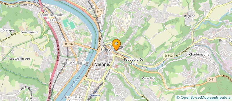 localisation de l'entreprise SYNDICAT MIXTE DES RIVES DU RHONE à VIENNE