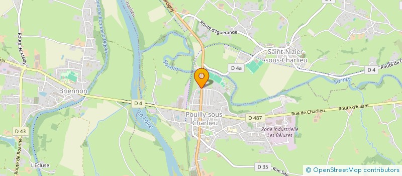 localisation de l'entreprise SYNDICAT MIXTE DES RIVIERES DU SORNIN ET DE SES AFFLUENTS  POUILLY-SOUS-CHARLIEU