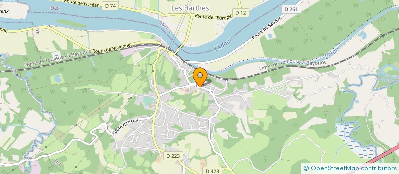 localisation de l'entreprise SYNDICAT MIXTE DU BAS ADOUR MARITIME à URT
