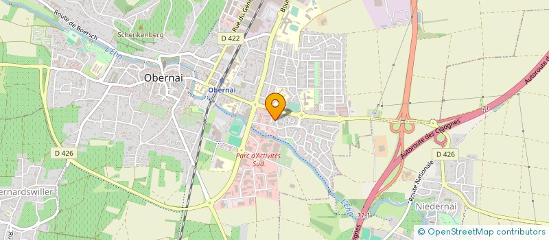 localisation de l'entreprise SYNDICAT MIXTE DU BASSIN DE L'EHN à OBERNAI