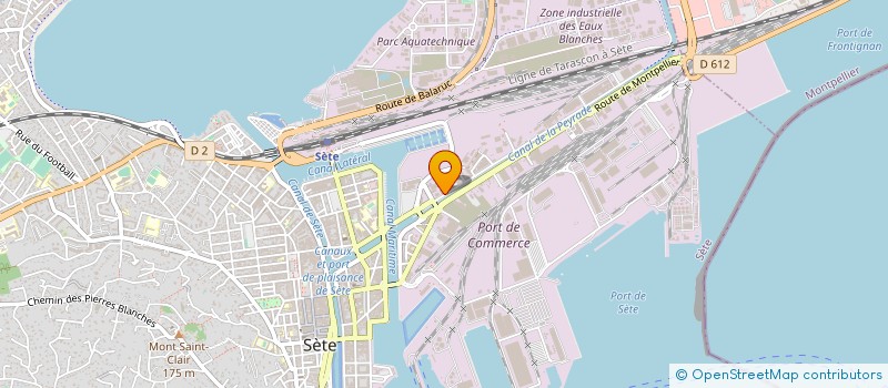 localisation de l'entreprise SYNDICAT MIXTE DU BASSIN DE THAU à SETE
