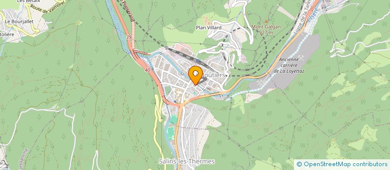 localisation de l'entreprise SYNDICAT MIXTE DU BASSIN DES DORONS à MOUTIERS
