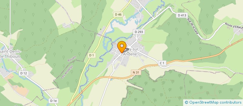 localisation de l'entreprise SYNDICAT MIXTE DU BASSIN VERSANT DE L'ANDELLE à CROISY-SUR-ANDELLE