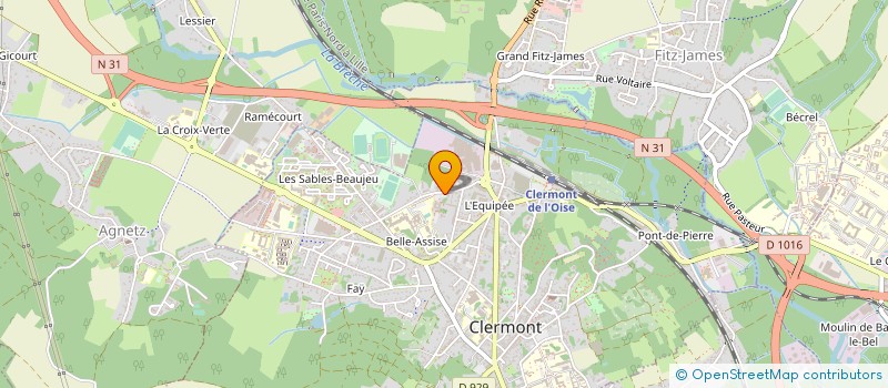 localisation de l'entreprise SYNDICAT MIXTE DU BASSIN VERSANT DE LA BRECHE à CLERMONT