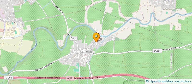 localisation de l'entreprise SYNDICAT MIXTE DU CANAL DE LUC à LUC-SUR-ORBIEU