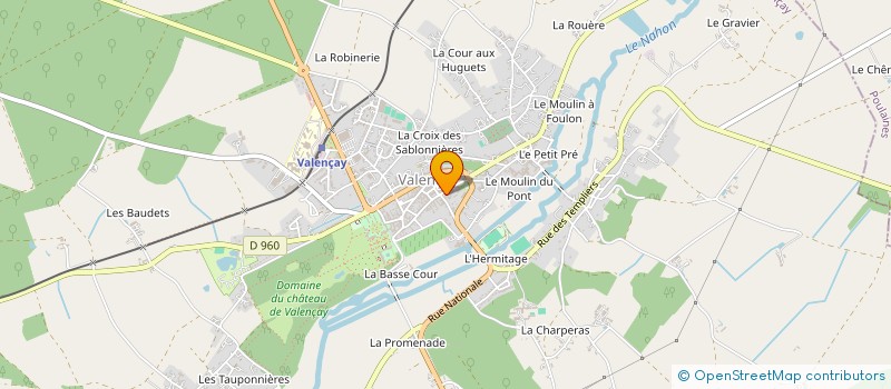 localisation de l'entreprise SYNDICAT MIXTE DU CHATEAU DE VALENCAY à VALENCAY