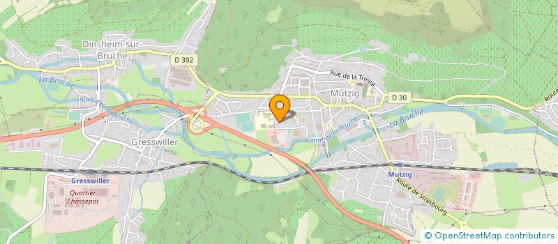 localisation de l'entreprise SYNDICAT MIXTE DU COLLEGE LOUIS ARBOGAST DE MUTZIG à MUTZIG