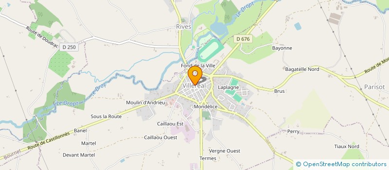 localisation de l'entreprise SYNDICAT MIXTE DU DROPT AMONT  VILLEREAL