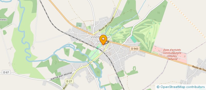 localisation de l'entreprise SYNDICAT MIXTE DU GOLF DE CHATEAUROUX-VILLEDIEU VAL DE L INDRE à VILLEDIEU-SUR-INDRE