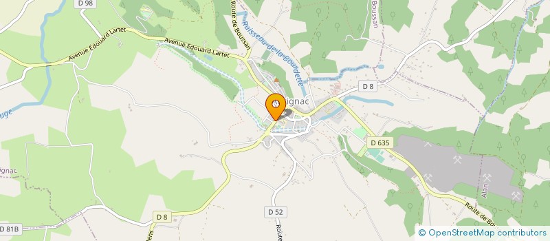 localisation de l'entreprise SYNDICAT MIXTE DU MUSEE-FORUM DE L'AURIGNACIEN à AURIGNAC