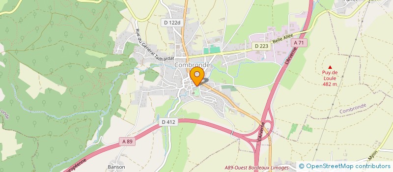 localisation de l'entreprise SYNDICAT MIXTE DU PARC DE L'AIZE - ZAC 2  COMBRONDE